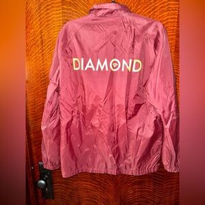 Diamond Supply Co. Burgundy Windbreaker